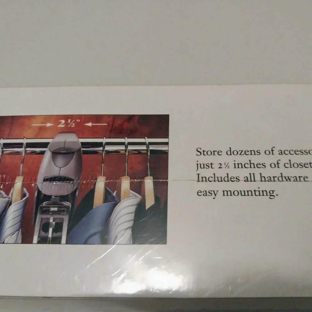 NIB SHARPER IMAGE SLIM CLOSET ORGANIZER